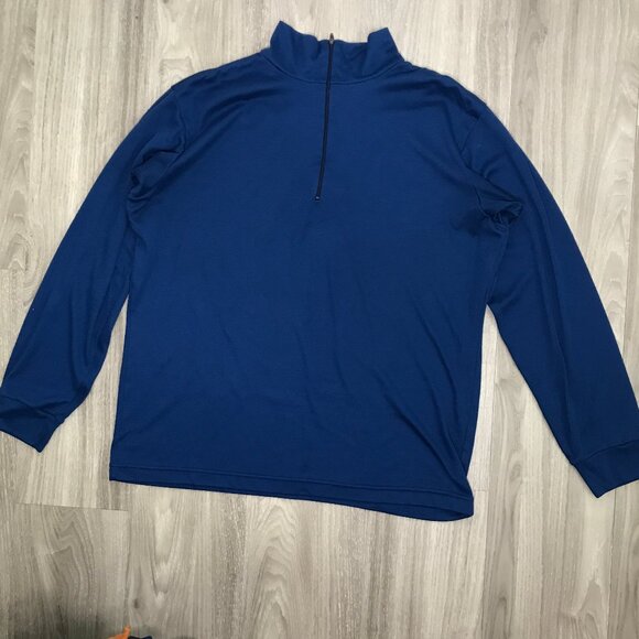 Vtg 90s Patagonia Capilene Blue Half Zip Mens XL - Picture 1 of 8